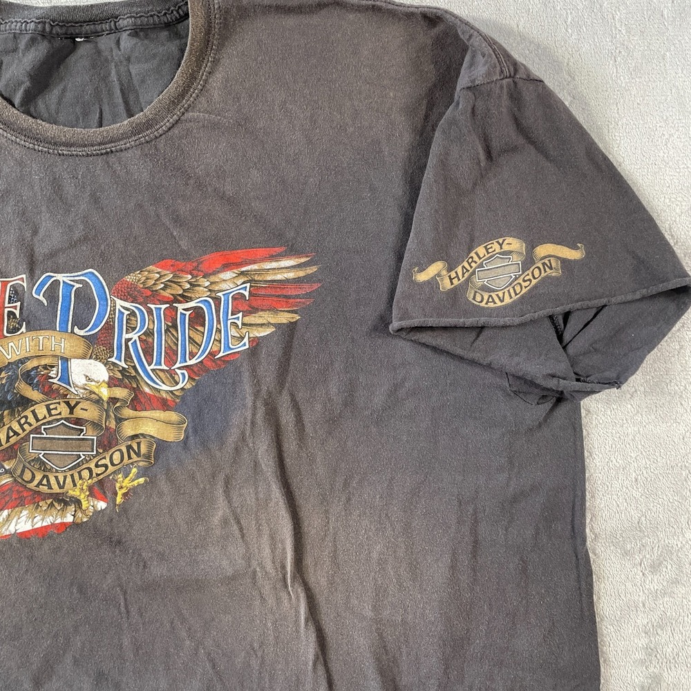 Harley Davidson Shirt Men 2XL‎ Ride Pride North Carolina Riding Biker Outdoor - Picture 9 of 10